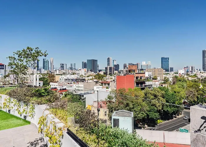 Apartment Rooftop Terrace With Skyline Views